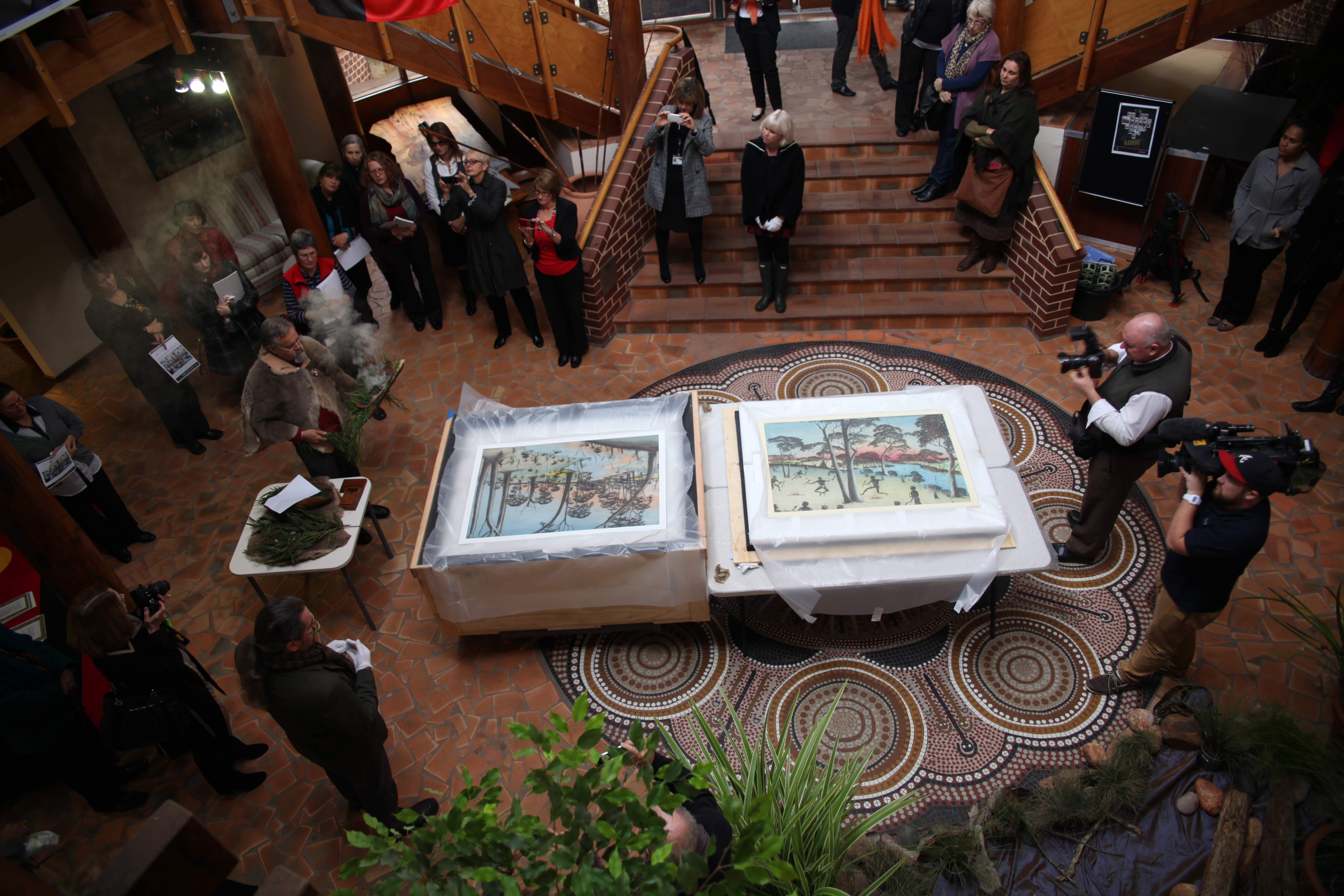 smoking-ceremony-above-view