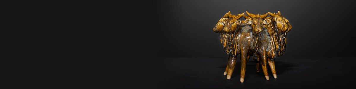 Uday Singh, Cows, 2021. IOTA21 John Curtin Gallery, 2021. Photographer: Sue-Lyn Moyle.